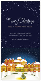 Tis the Season Holiday Christmas Village Cards  4